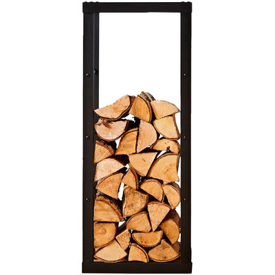 Cadeira de madeira de aço resistente para armazenamento de madeira para interiores e exteriores Grande tamanho W40x D25 x H150cm