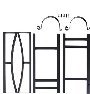 30 polegadas Heavy Duty Rack de lenha de fogo Power Coated Steel Log Holder para decoração de lareira