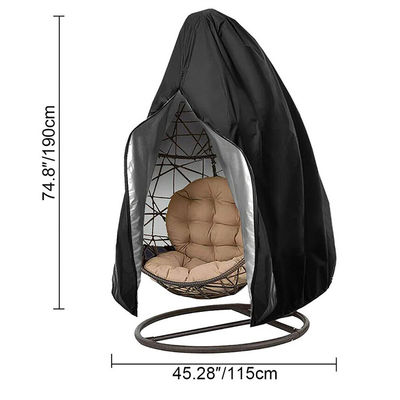 600D Oxford PVC Single Suspensão Swing Chair Protector de pó para jardim exterior pátio