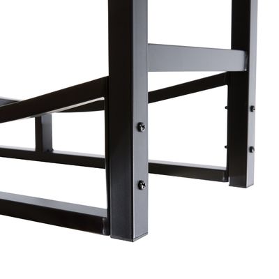 30 polegadas Heavy Duty Rack de lenha de fogo Power Coated Steel Log Holder para decoração de lareira