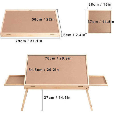 Quadro de Puzzles de Mesa de Madeira dobrável para AJUNION Puzzles de 1000 peças 31.1 x 22 x 2.4
