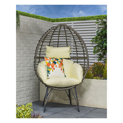 Cadeira de ovos de rotina com almofada para o exterior Aproveite o seu espaço exterior com conforto