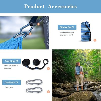 Vila ao ar livre Jardim interior Acampamento Portátil Plegavel Ultralight Cotton Swing Pendente cama de hamaca