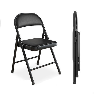 Cadeira dobrável para festas de casamento ao ar livre Chaise em vinil empilhável Pliante para eventos ao ar livre