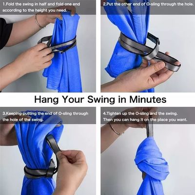 Y Correios Embalagem Casa Outdoor Portátil Plegavel Crianças Crianças Terapia Sensorial Yoga Aéreo Swing Hamacs