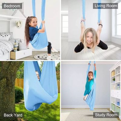 Y Correios Embalagem Casa Outdoor Portátil Plegavel Crianças Crianças Terapia Sensorial Yoga Aéreo Swing Hamacs
