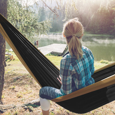 Outdoor Home Garden Portátil Leve Dobragem Nylon Hangares de acampamento com acessórios
