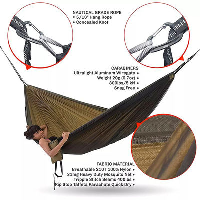 Sala de estar leve cama de campismo com mosquiteiro e design dobrável portátil