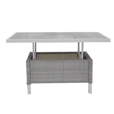Modern Style 4 peças de móveis de rotão para o exterior Lounge Set com L193xW71xH77cm Sofá Tamanho