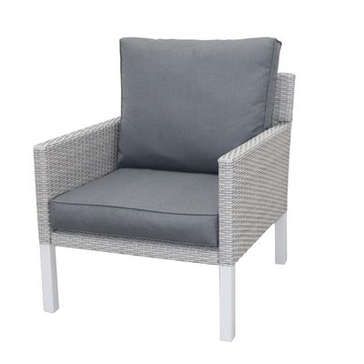 Modern Style 4 peças de móveis de rotão para o exterior Lounge Set com L193xW71xH77cm Sofá Tamanho
