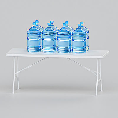Moderno Design tamanho de estoque portátil de plástico branca banquete dobrável mesa para festa de piquenique