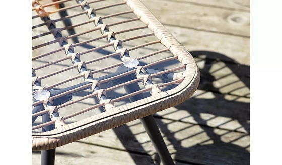Transforme o seu jardim com o AJUNION 4 Piece All Weather Wicker Outdoor Furniture Set
