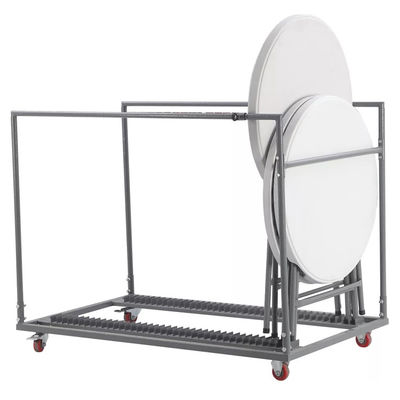 Embalagem de correio Portavel de plástico metálico redondo de mesa de jantar dobrável para estilo de design moderno