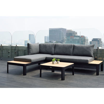 Mobiliário de jardim modular de alumínio L172xW72xH43cm AJUNION Chaise exterior Set seccional