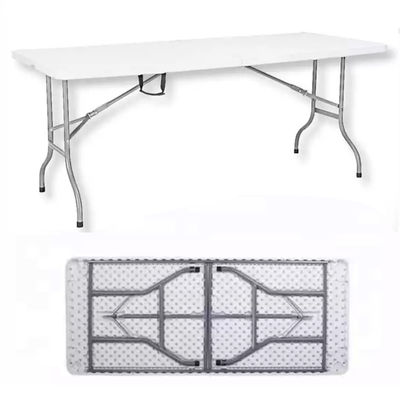 Outdoor Plástico Metal Dobragem Café Picnic Mesa de jantar para festa de jardim Eventos Banquete