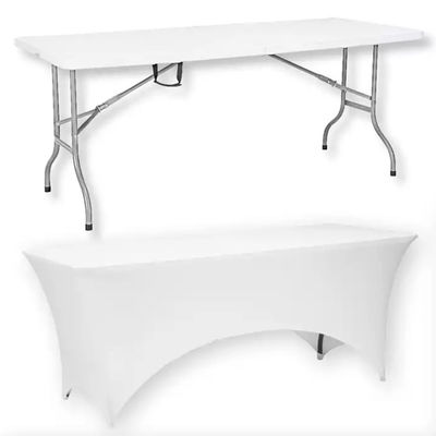 Outdoor Plástico Metal Dobragem Café Picnic Mesa de jantar para festa de jardim Eventos Banquete
