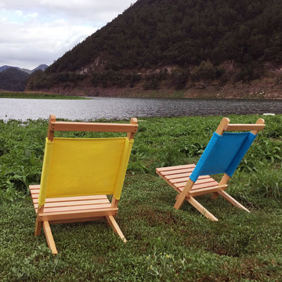 Embalagem de correio Y jardim de campismo ao ar livre empilhável Folding Beech cadeira de praia de piquenique de madeira