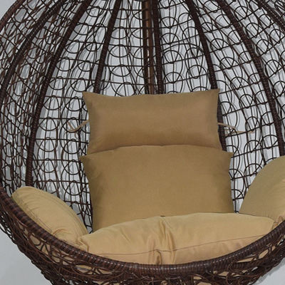 Balcão ao ar livre Jardim Sala de estar pendurado Swing Egg Chair com PE Wicker Rattan Design