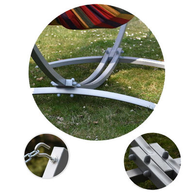 300*150cm Casa Outdoor Portátil Leve Dobrável Hamacas Duplas de Algodão com suporte