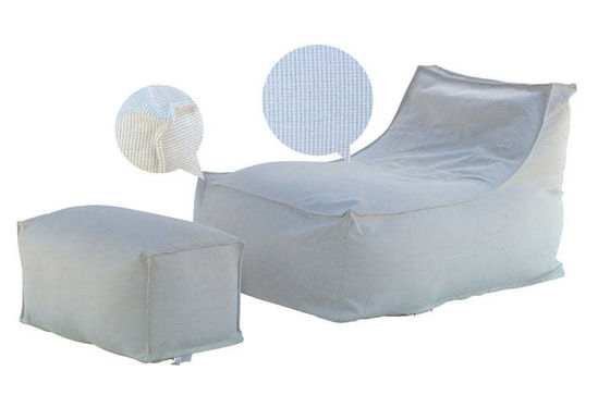 Indoor Outdoor Waterproof Bean Bag Sofa com 3-5mm Bean Filling e 30x75x30cm Pedal Size