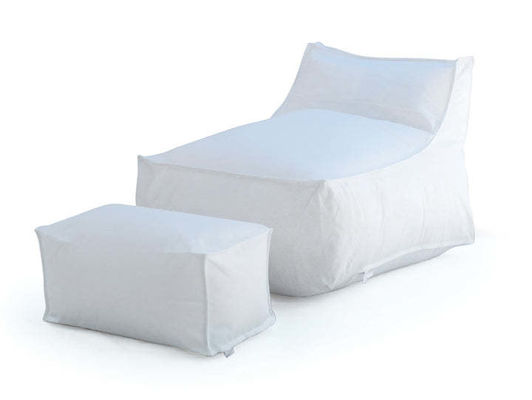 Indoor Outdoor Waterproof Bean Bag Sofa com 3-5mm Bean Filling e 30x75x30cm Pedal Size