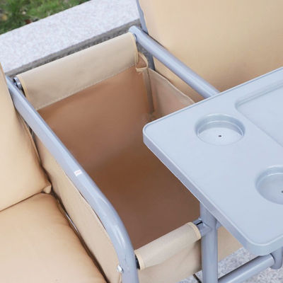 Cadeira de balanço moderna para o exterior 67,7"D x 44,1"W x 65"H com suporte de copo e sombra ajustável