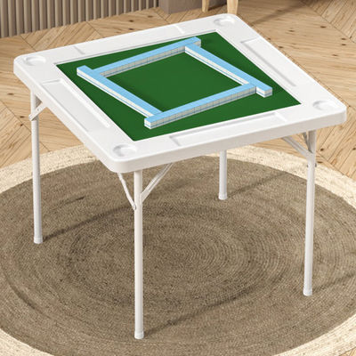 Logotipo personalizável de 4 jogadores Tabela de Mahjong de cartas de pôquer para atividades ao ar livre e internas