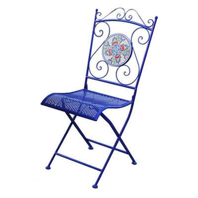 Conjunto de Bistro ao ar livre europeu para varanda pequena mesa e cadeira de três peças jardim