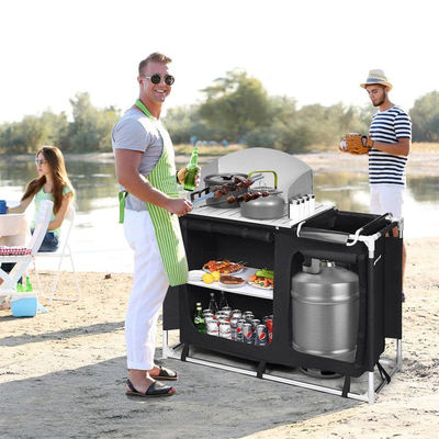 Mesa portátil dobrável para festa de vila evento banquete no pátio do quintal ao ar livre