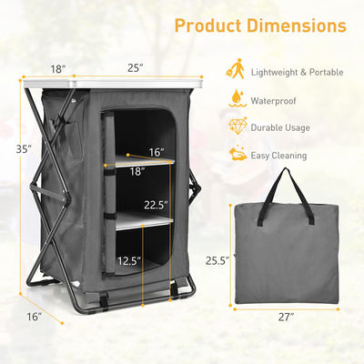 Mobiliário de exterior Mesa portátil dobrável para jardim