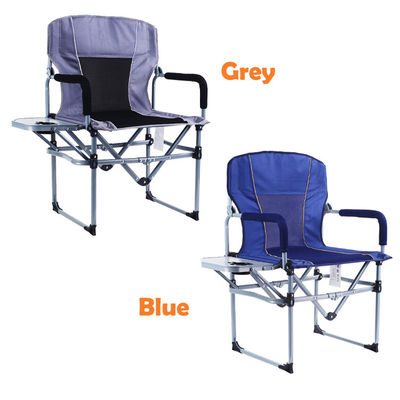 Cadeira de pesca para campismo ao ar livre com mesa lateral Design leve e portátil