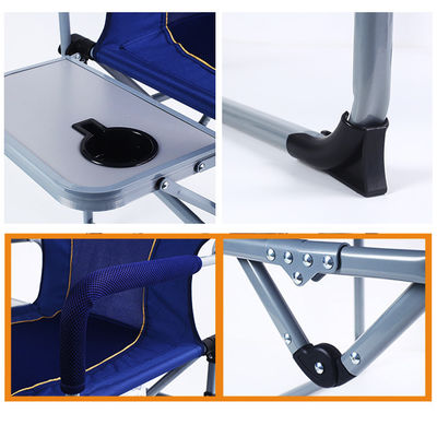 Cadeira de pesca para campismo ao ar livre com mesa lateral Design leve e portátil