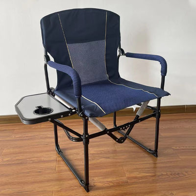 Cadeira de pesca para campismo ao ar livre com mesa lateral Design leve e portátil
