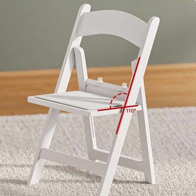 Cadeiras de jantar de resina plástica branca plegavel modernas simples e pequenas para casamento em hotel