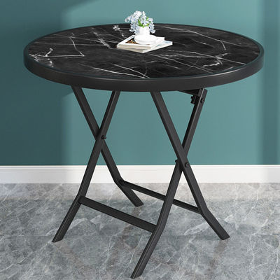 Mesa de Outdoor Metal Vidro Temperado Quadrado Redondo Plegavel Caixa Dobrável Mesa de Jantar