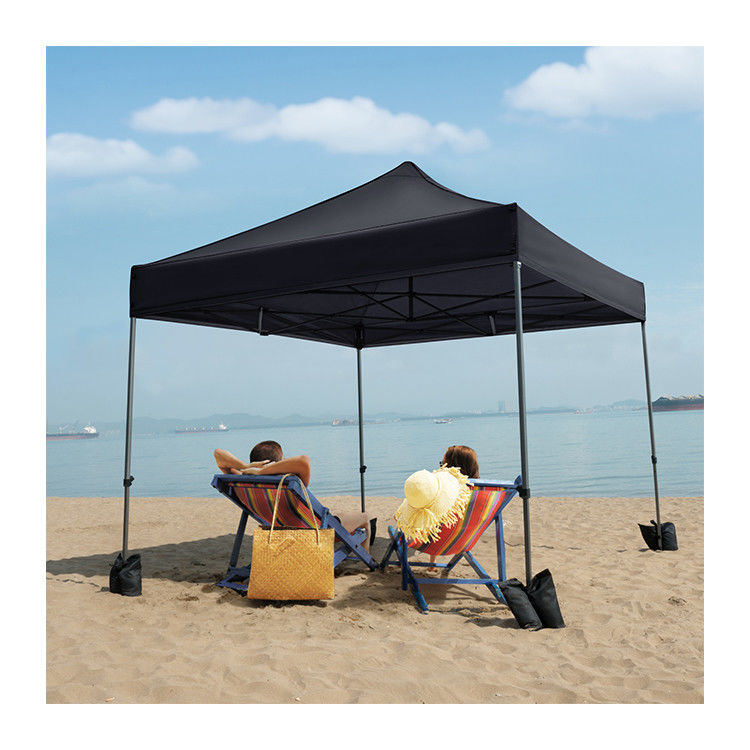 Sombra de praia ao ar livre Tenda Gazebo D300 x W300 x H341cm Canopy Pop Up com saco de areia