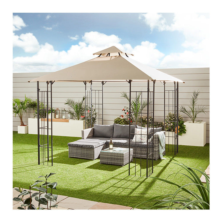 Tecido de poliéster D300 x W300 x H280cm Grill Gazebo Canopy de substituição para abrigo Patio