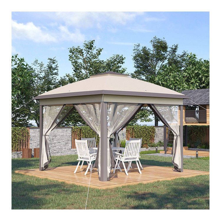 A prova de podridão L330 x W330 x H288cm AJUNION Jardim Galpão exterior Canopy Shade Pop Up Tent