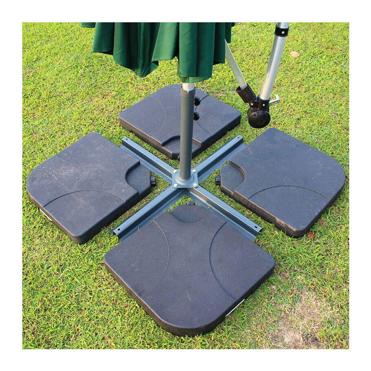 Design moderno 50L x 50W x 7.5Hcm Base de guarda-chuva de plástico
