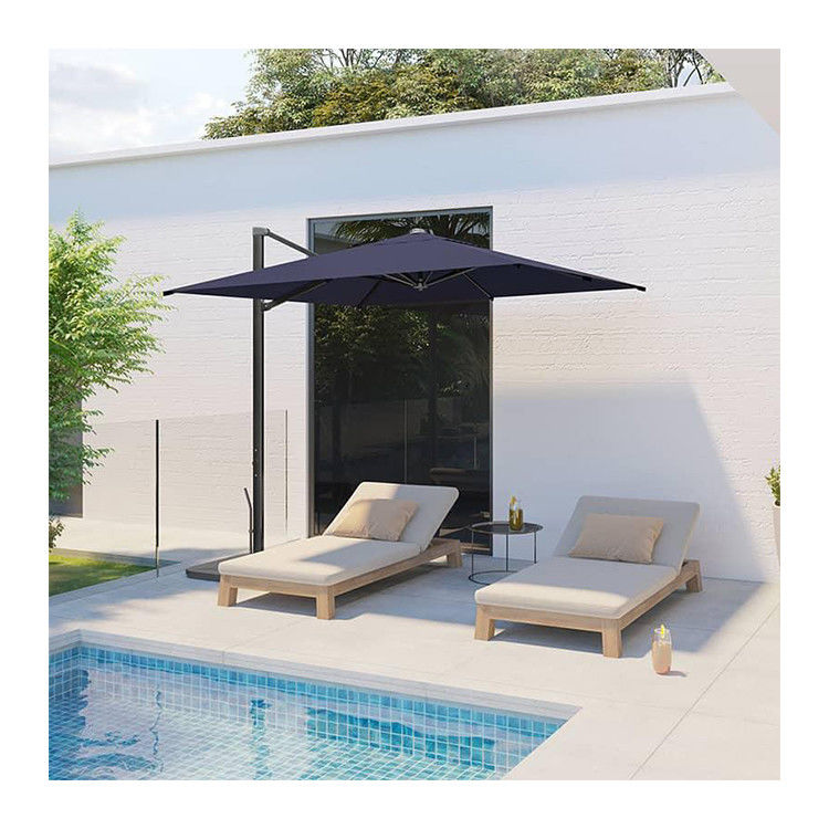 AJUNION 10ft Alumínio Luxury Patio guarda-chuva Auto Tilt Parasol à prova d'água para o exterior