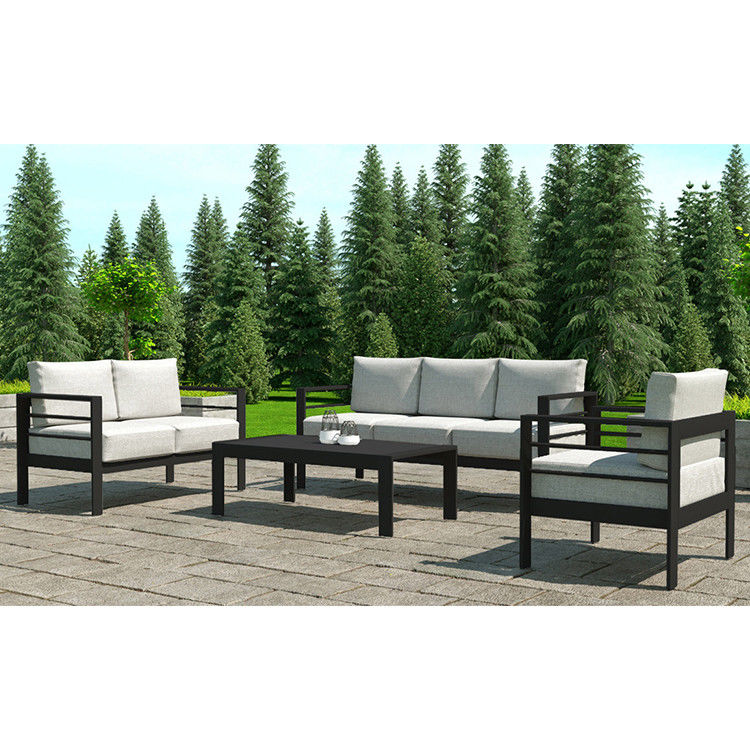 Conjunto de Sofá de Alumínio Conversa Conjunto de Patio Conjunto de Sofá de Jardim Conjunto de Mobiliário para Ar Livre