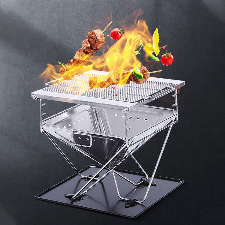 Forno de churrasco de aço inoxidável para jardim ao ar livre