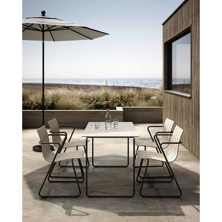 Relaxe com estilo com o AJUNION Steel Outdoor Dining Set Patio Chair Garden Armchair