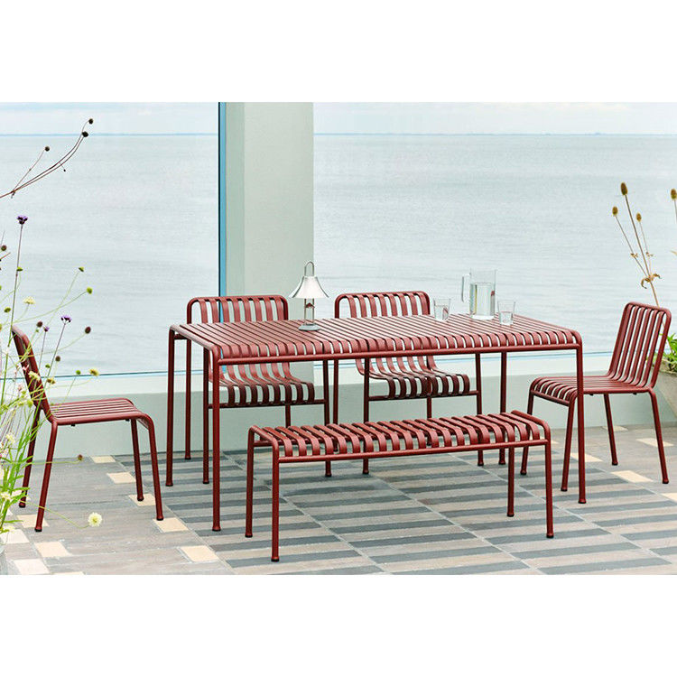 Conjunto de móveis de metal de estilo minimalista L56 x W47 x H80cm