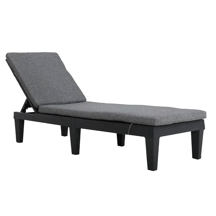 Modern Outdoor Beach Patio Hotel Sol Lounger Chair com almofada e design empilhável