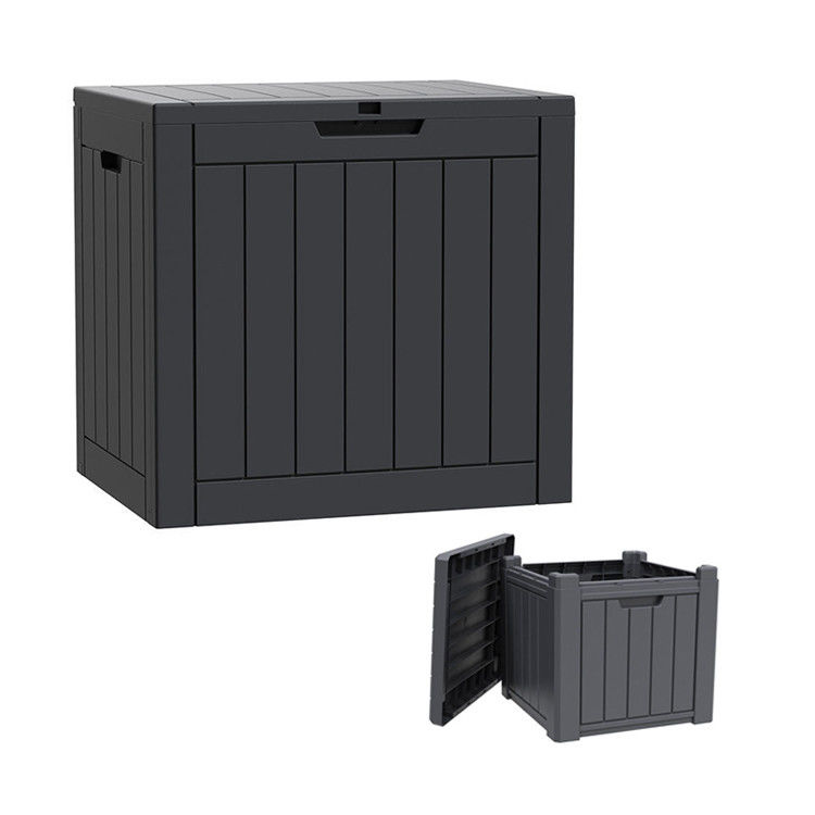 118L Logotipo personalizado Multifunção exterior Resina de plástico à prova d'água Container de armazenamento de ferramentas para acampamento e pátio