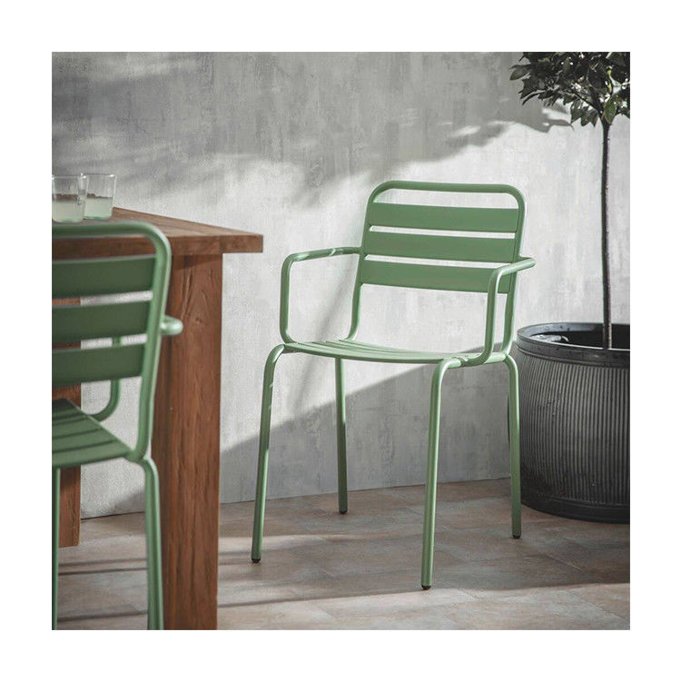 Moderno Design AJUNION Metal Aço cadeiras de jardim sentado em H85 x W52 x D47cm Tamanho