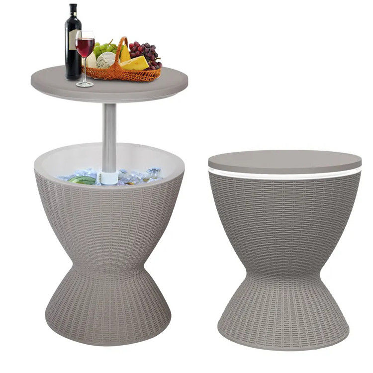 Versátil Ice Cooler Lift Top Table para Camping ao ar livre Picnic Beach Cafe Bistro Garden