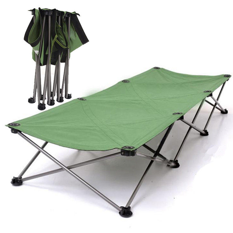 Cama de acampamento dobrável portátil ultraleve para adultos sem tecido metálico inflável