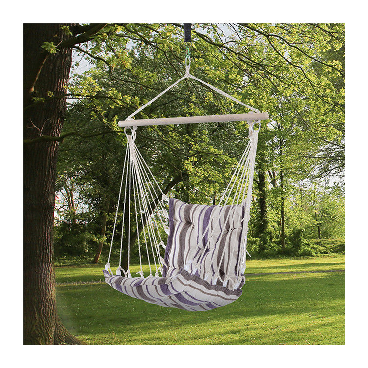 3.1kg AJUNION Assento de Swing Outdoor Hammock Modern Style Swing Chair pendurado com corda de algodão